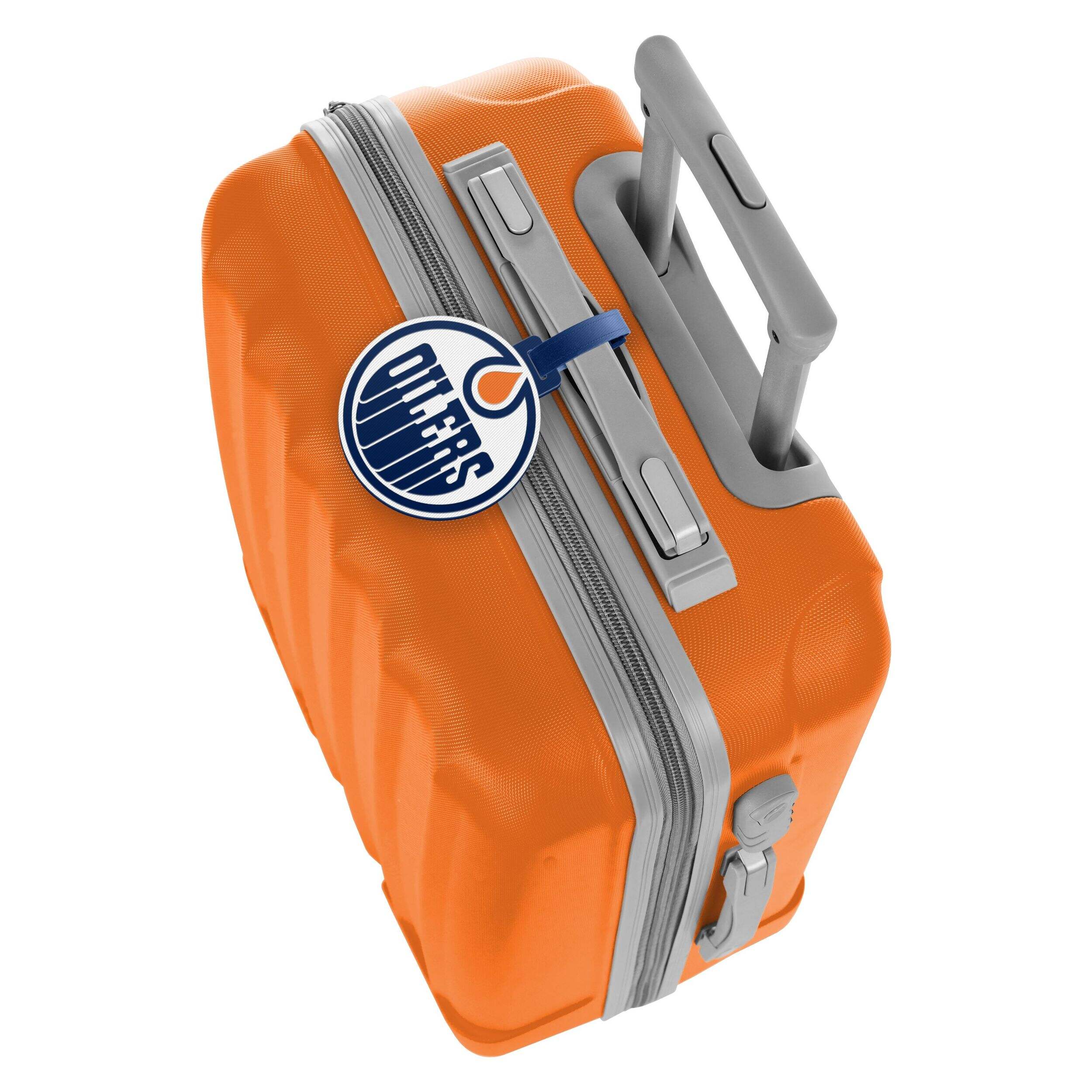 NHL Edmonton Oilers PVC Jumbo Luggage Tag, 4.5-in Overhead_Plunge