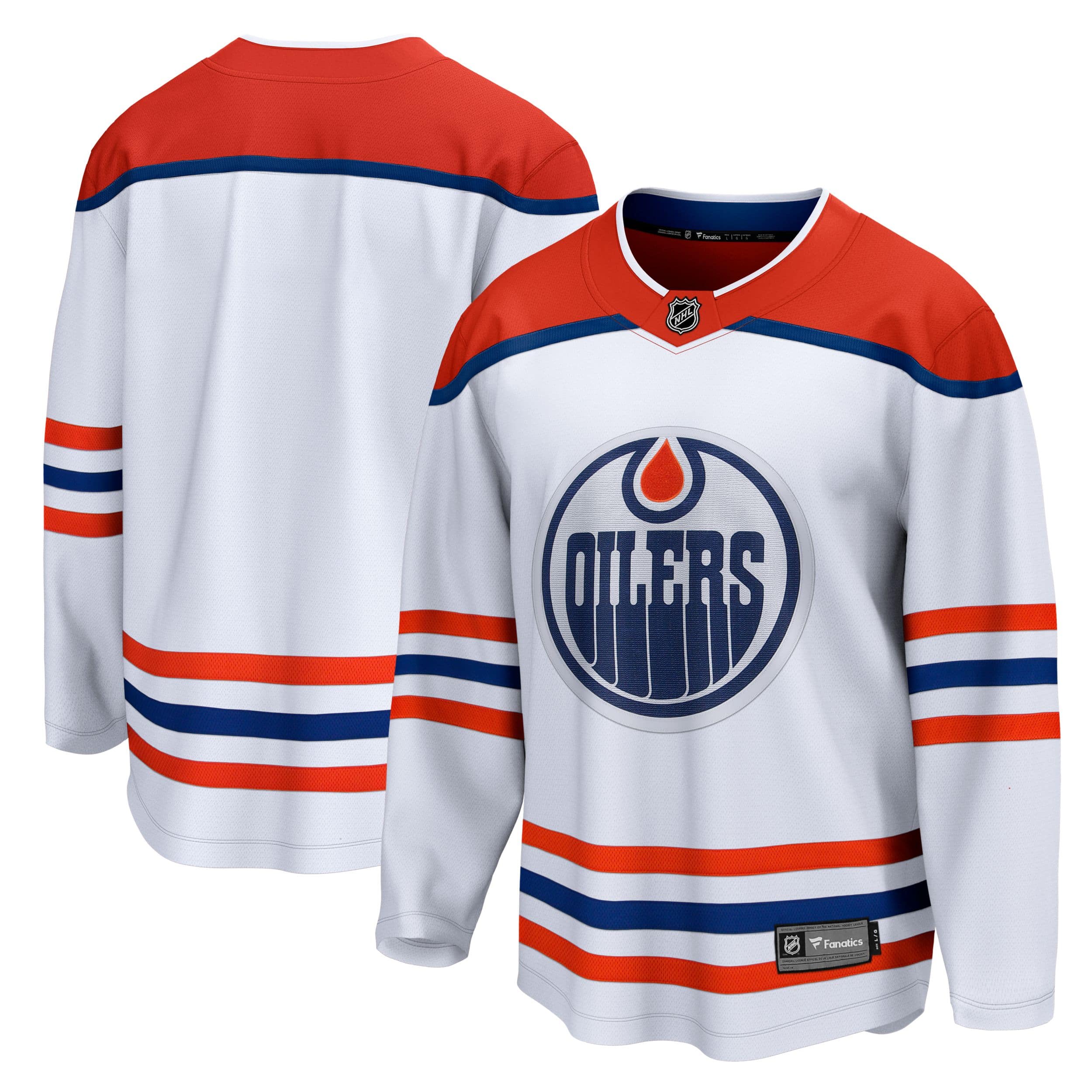 Sewing Kit for Edmonton Oilers White Reverse Retro Jersey