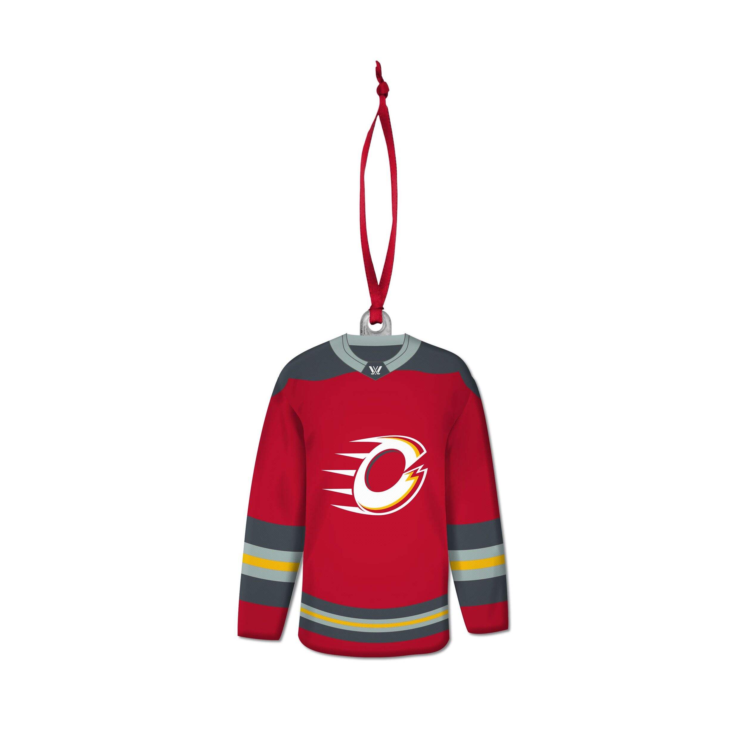 Ornement de chandail en résine Charge d'Ottawa de la LPHF, 3 po Front_Flat