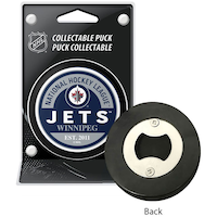 NHL Winnipeg Jets Embedded Hockey Puck Bottle Opener Composite_or_Mixed
