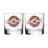 NHL Ottawa Senators Hockey Rocks Glass, 2-pk Front_Flat
