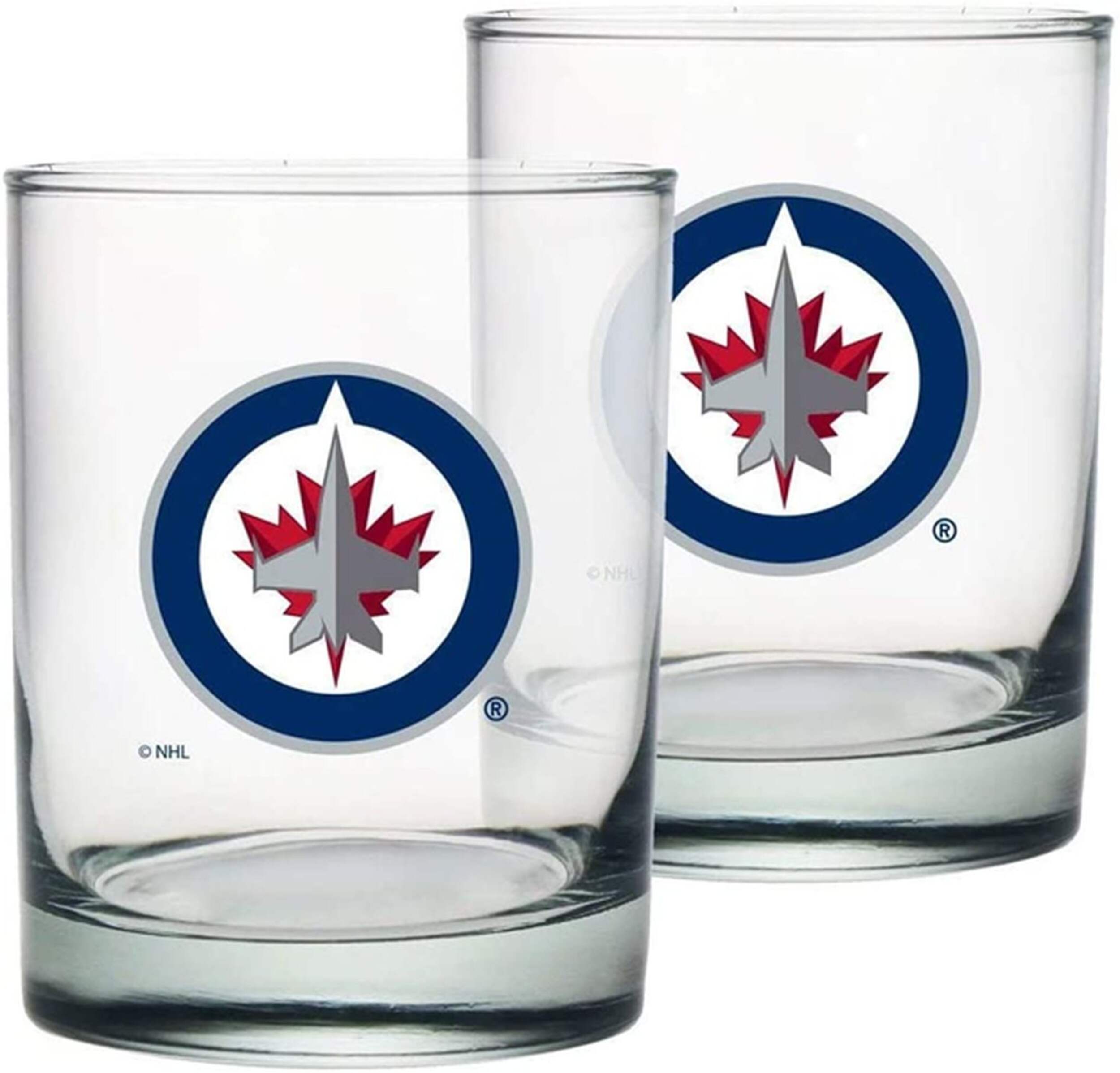 Verres à whisky des Jets de Winnipeg de la LNH, paq. 2 Front_Flat