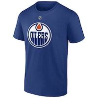 NHL Edmonton Oilers Player T-Shirt, Leon Draisaitl, Adult, Assorted Sizes Front_Angled_Left
