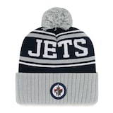 Fan Favorite NHL Winnipeg Jets Mass Snappy Cuff Knit Pom Toque, Adult Front_Flat