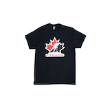 Team Canada Logo T-Shirt, Black, Youth, Assorted Sizes Front_Flat