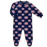 NHL Montreal Canadiens Raglan Zip Coverall, Toddler, Assorted Sizes Front_Flat
