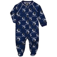 NHL Vancouver Canucks Raglan Zip Coverall, Toddler, Assorted Sizes