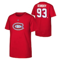 NHL Montreal Canadiens Player T-Shirt, Ivan Demidov, Youth, Assorted Sizes