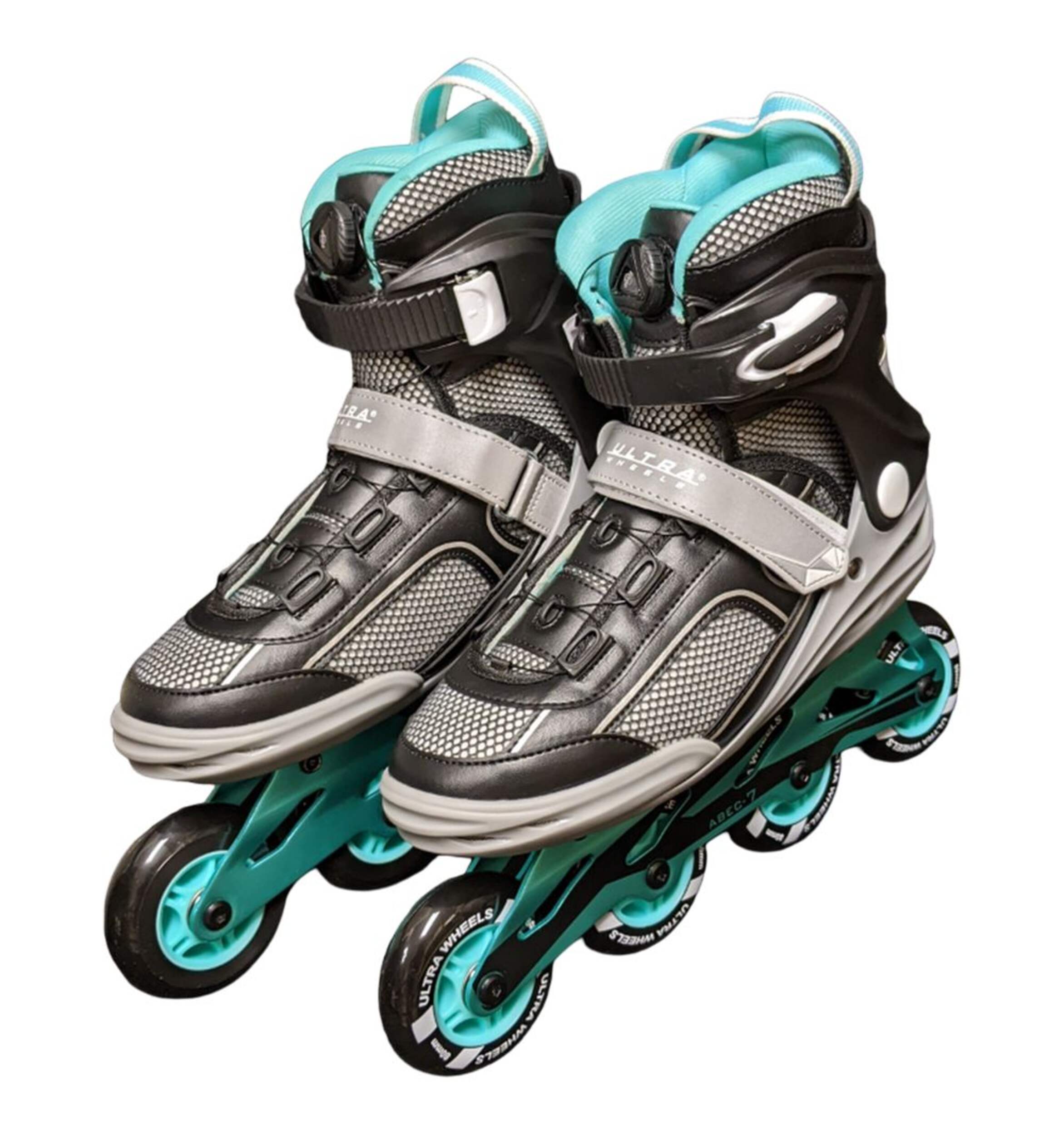 Ultra Wheels Recreational Inline Skates, Teal/Black/Grey, Senior