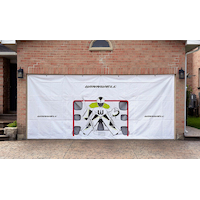 Winnwell Heavy Duty Hockey Shooting Tarp, 16-ft x 7-ft Front_Flat