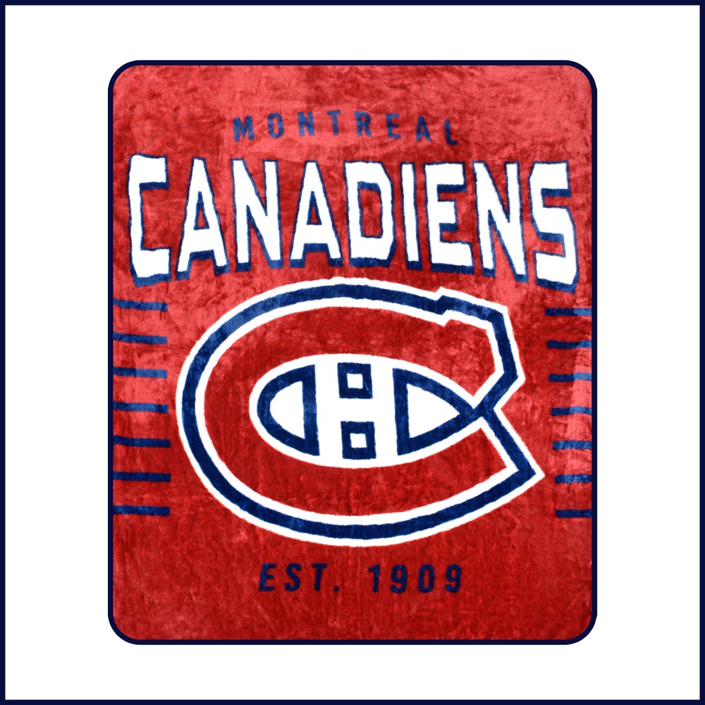 NHL Montreal Canadiens Hockey Plush Super Soft Throw Blanket, 60in x