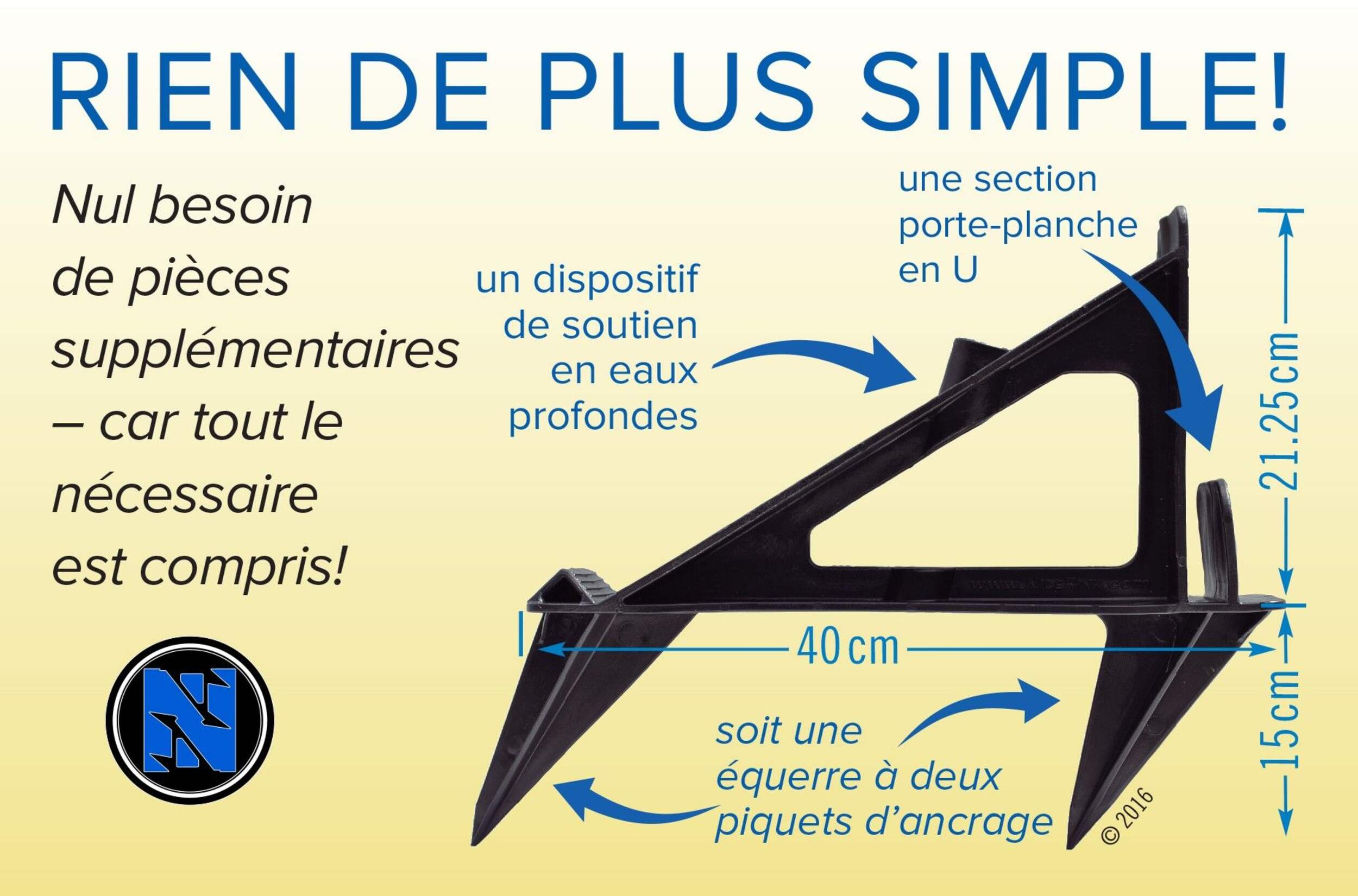 Ensemble patinoire extérieure NiceRink, 20 x 40 pi Side_Right