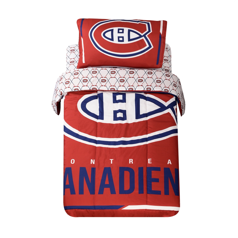 Draps LNH Canadiens de Montréal pour lit 1 place, paq. 4 Canadian Tire