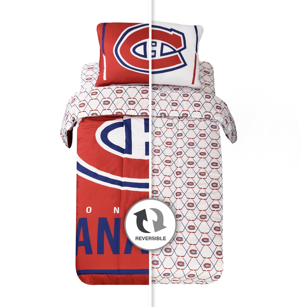 Draps LNH Canadiens de Montréal pour lit 1 place, paq. 4 Canadian Tire