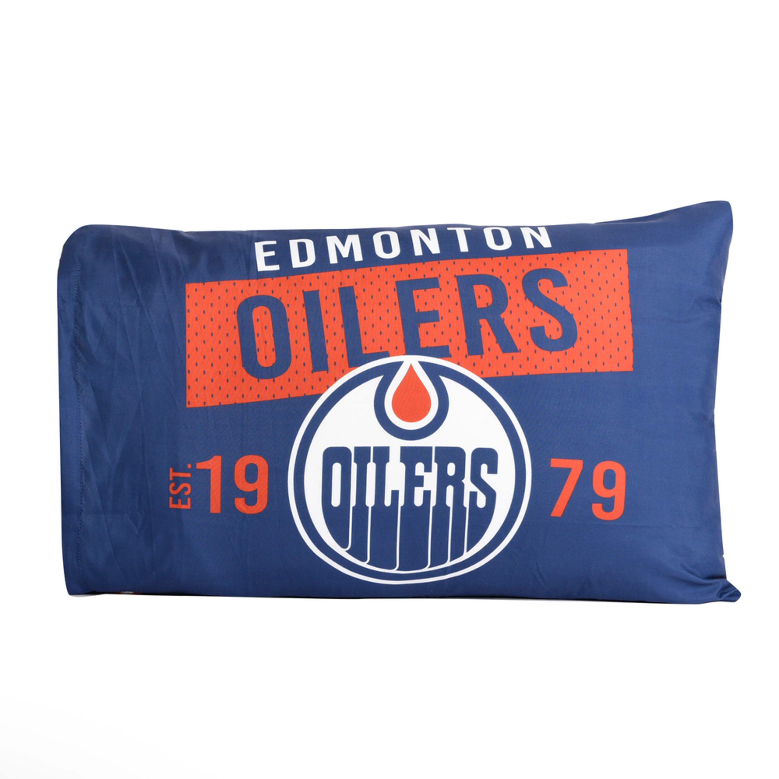 NHL Edmonton Oilers Pillowcase, 2pk, Reversible & Comfortable