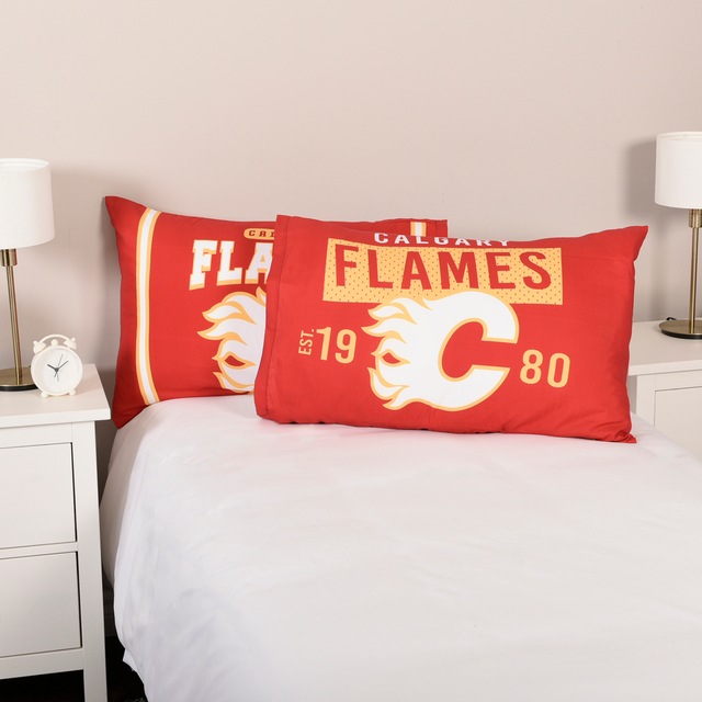NHL Calgary Flames Pillowcase, 2pk Canadian Tire