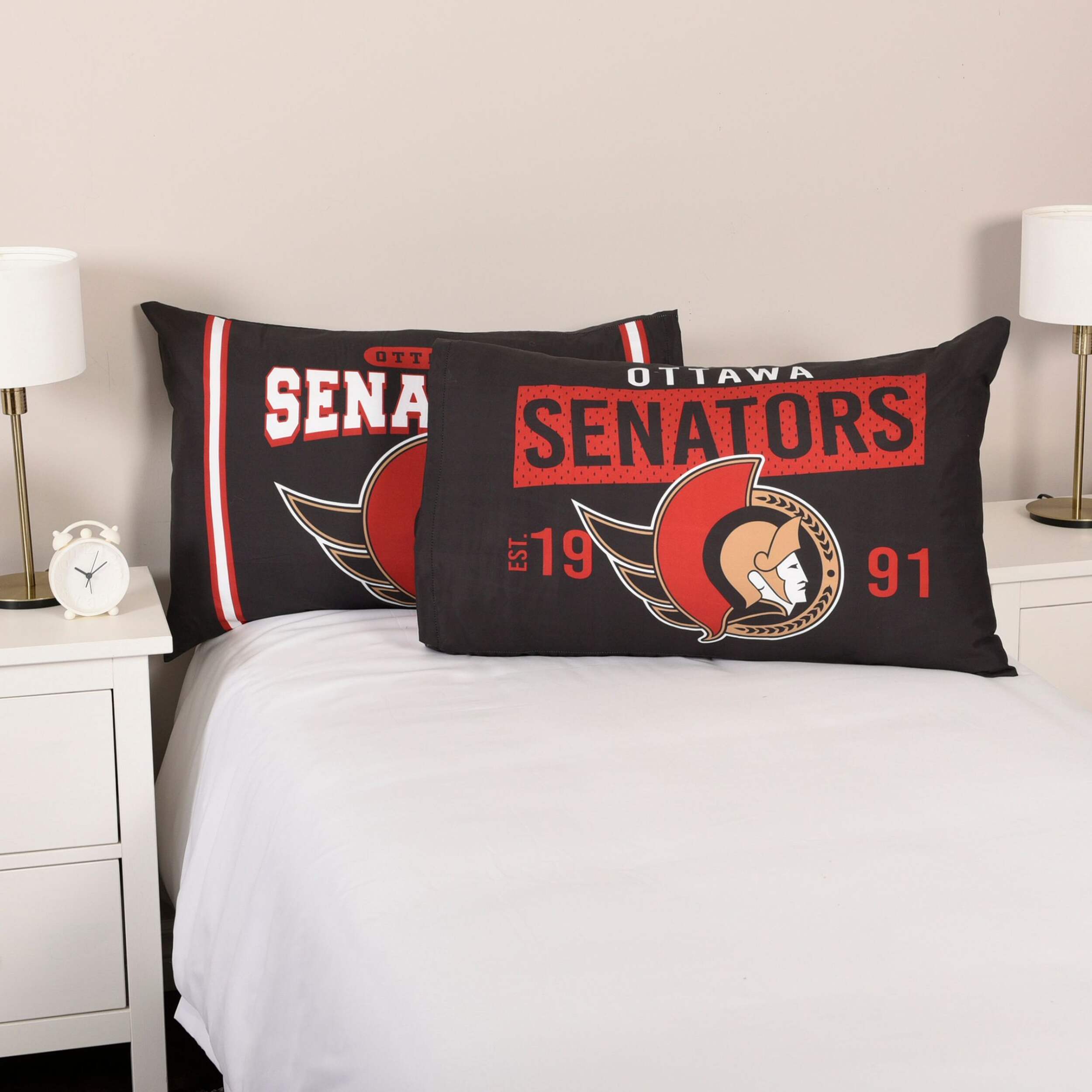 NHL Ottawa Senators Pillowcase, 2pk Canadian Tire
