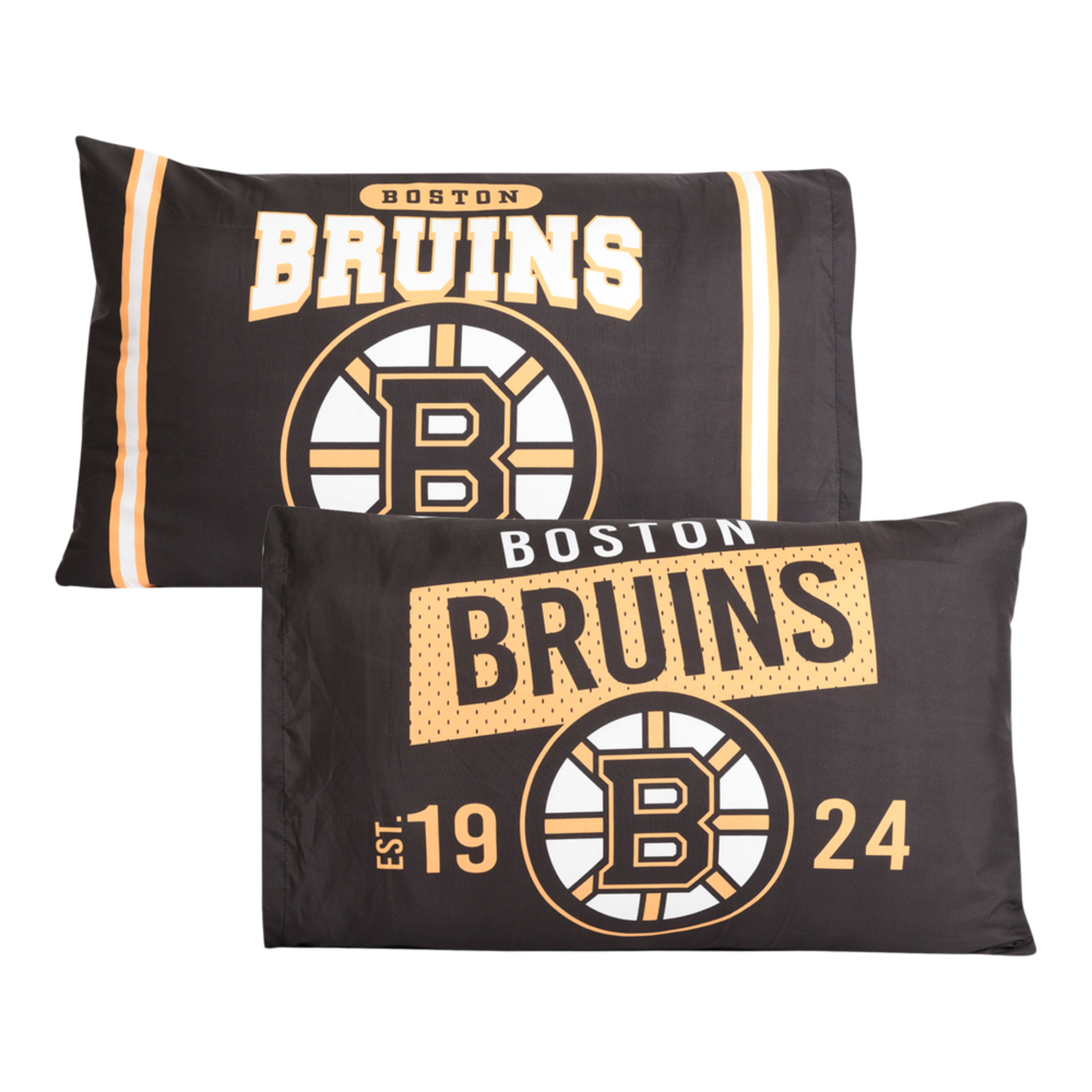 NHL Boston Bruins Pillowcase, 2-pk Front_Flat