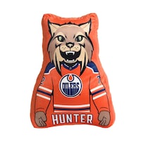 Coussin de la mascotte Hunter des Oilers d'Edmonton de la LNH Front_Flat