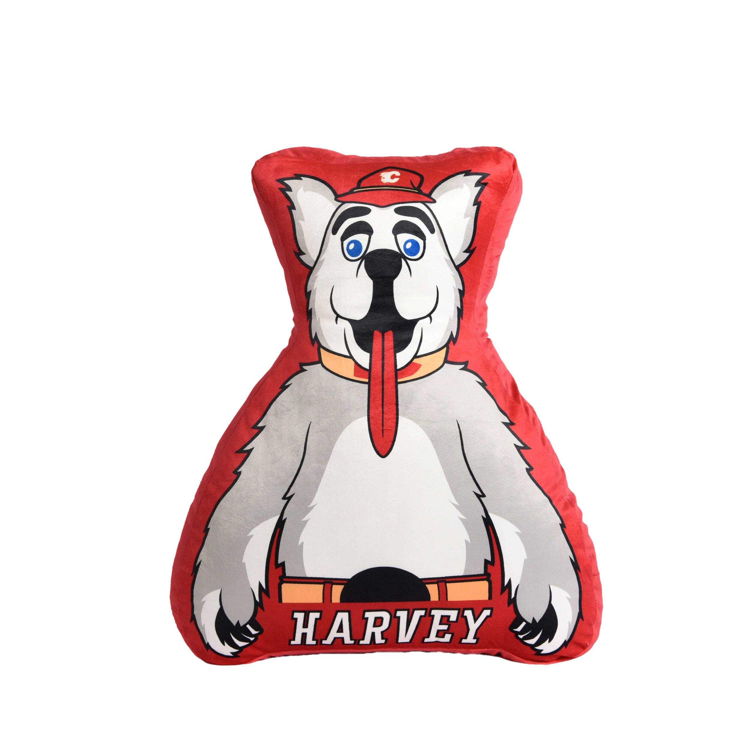 NHL Calgary Flames Harvey Mascot Pillow Front_Flat