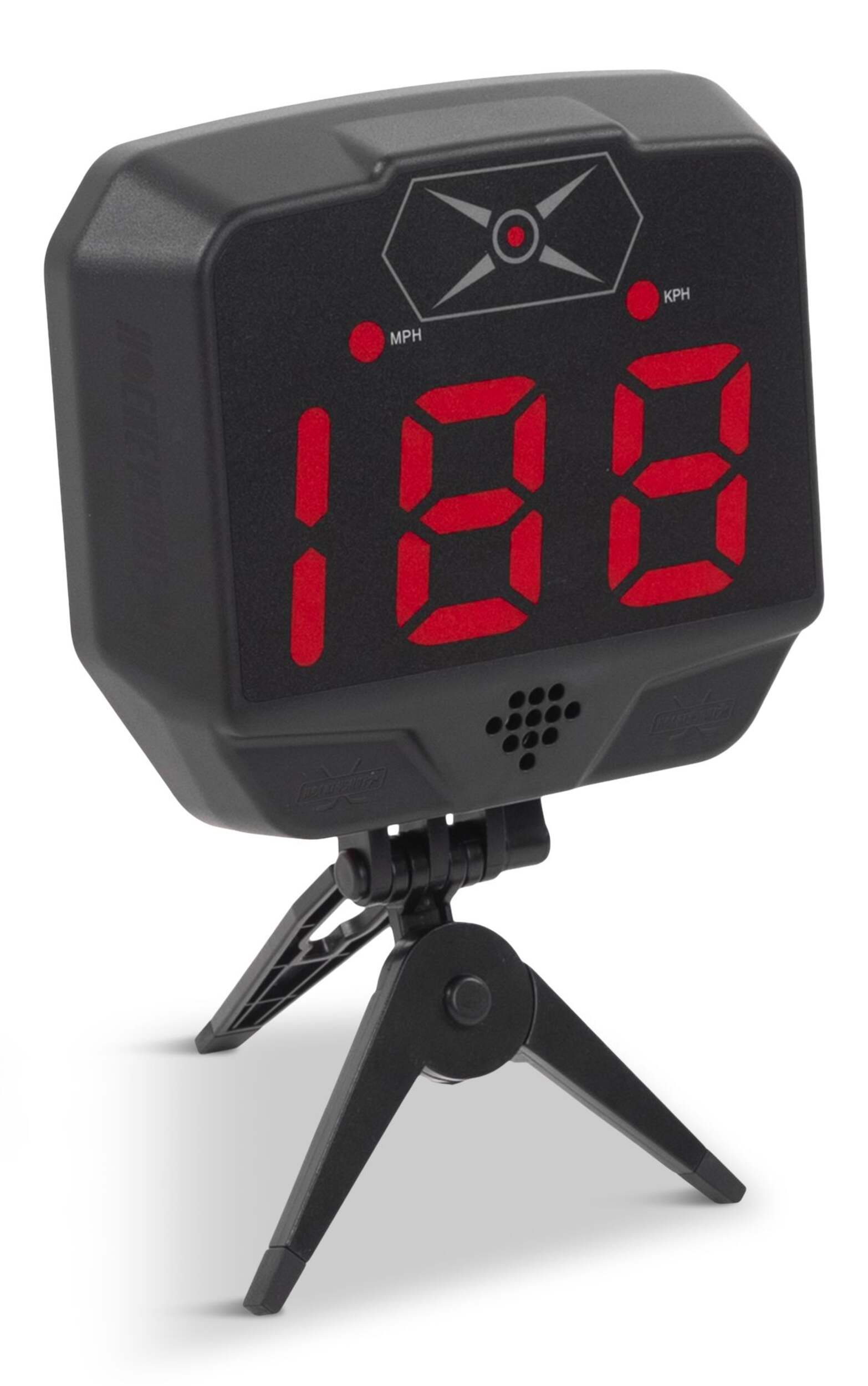 HockeyShot Extreme Hockey Radar 2.0, Black Front_Three_Fourths_Angled_Right