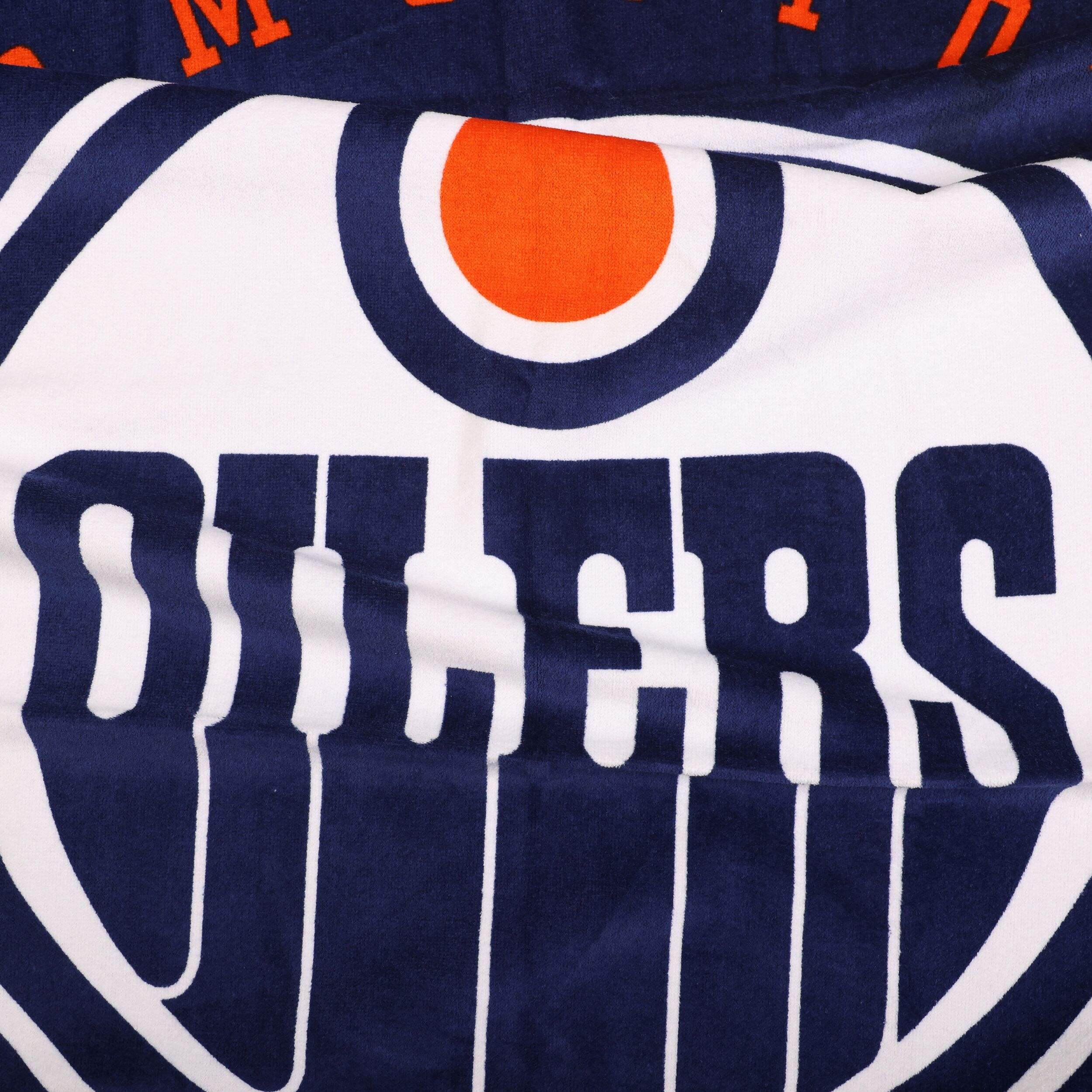 NHL Edmonton Oilers Oversized Beach Towel, 34 x 64-in CloseUp