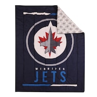 NHL Winnipeg Jets Twin Bedding Set, 4-pc Front_Flat