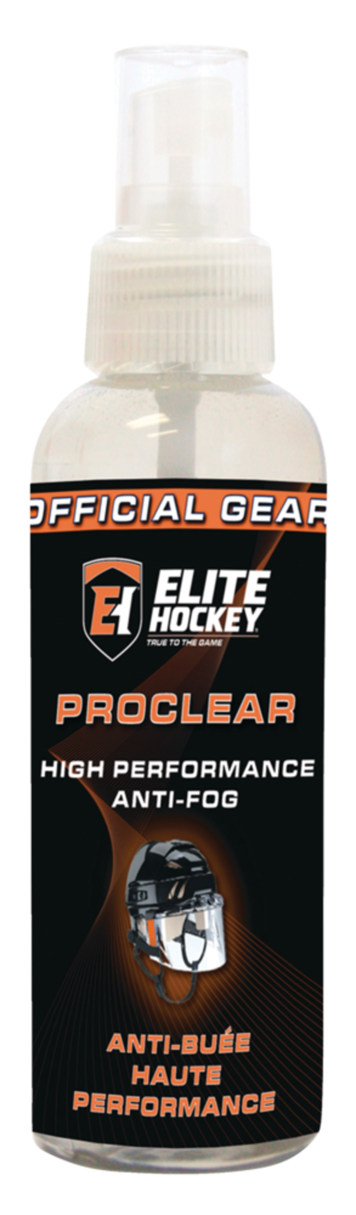 ELITE Hockey Proclear High Performance Visor/Mask Anti-Fog Spray, 140-ml Front_Flat