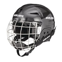 Casque de hockey avec grille pour enfants Bauer Lil' Sport, jeunes, noir