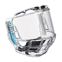 Masque intégral/écran/complet Bauer Concept 3, transparent, avec protection en polycarbonate résistant aux chocs