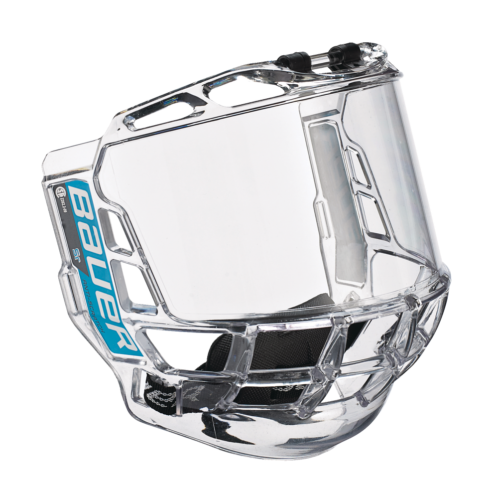 Bauer Concept 3 Senior Clear Hockey Full Face Mask/Shield/Fishbowl with ...