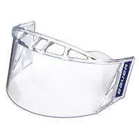 Demi-masque/demi-protecteur de hockey Bauer HLC, transparent, sénior, avec pellicule antibuée et protecteur en polycarbonate résistant aux chocs