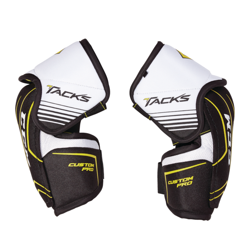 CCM Tacks Custom Pro Senior Hockey Elbow Pads, Lightweight Design