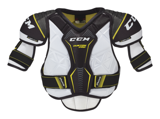 CCM Tacks Custom Pro Senior Hockey Shoulder Guards, White | Canadian Tire