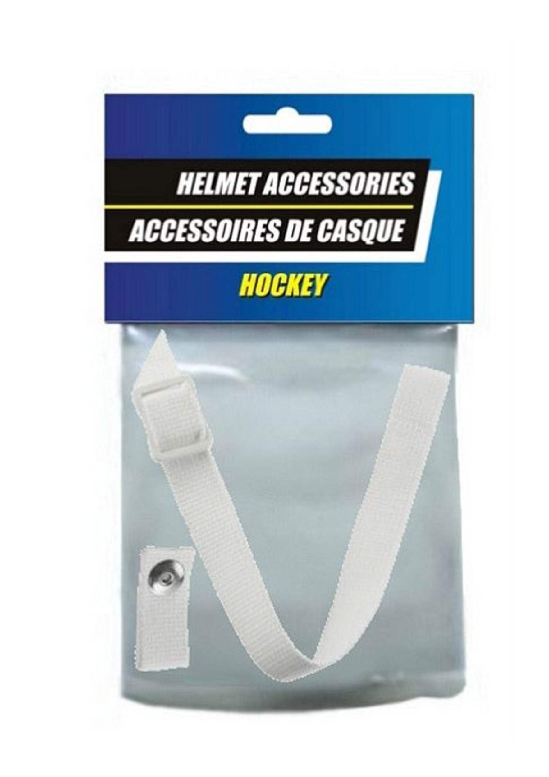 Hockey Helmet Standard Chin Strap Replacement, 15-in, White Front_Flat