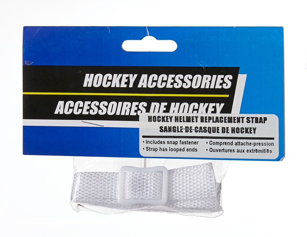 Hockey Helmet Standard Chin Strap Replacement, 15in, White Canadian Tire