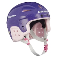 Casque de hockey Bauer Lil' Sport, jeunes, violet et rose