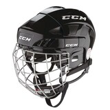 CCM XT20 Hockey Helmet & Cage Combo, Junior/Senior, Black, Assorted Sizes Front_Angled_Left