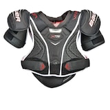 Bauer Vapor X Pro Lite Junior Hockey Shoulder Pads, Comfortable and Lightweight, Black Front_Flat