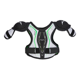 VIC CX2 Hockey Shoulder Pads, Junior, White/Green/Black, Assorted Sizes Front_Flat