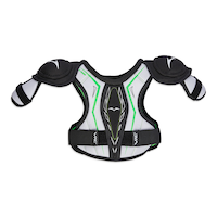 VIC CX2 Hockey Shoulder Pads, Junior, White/Green/Black, Assorted Sizes Front_Flat
