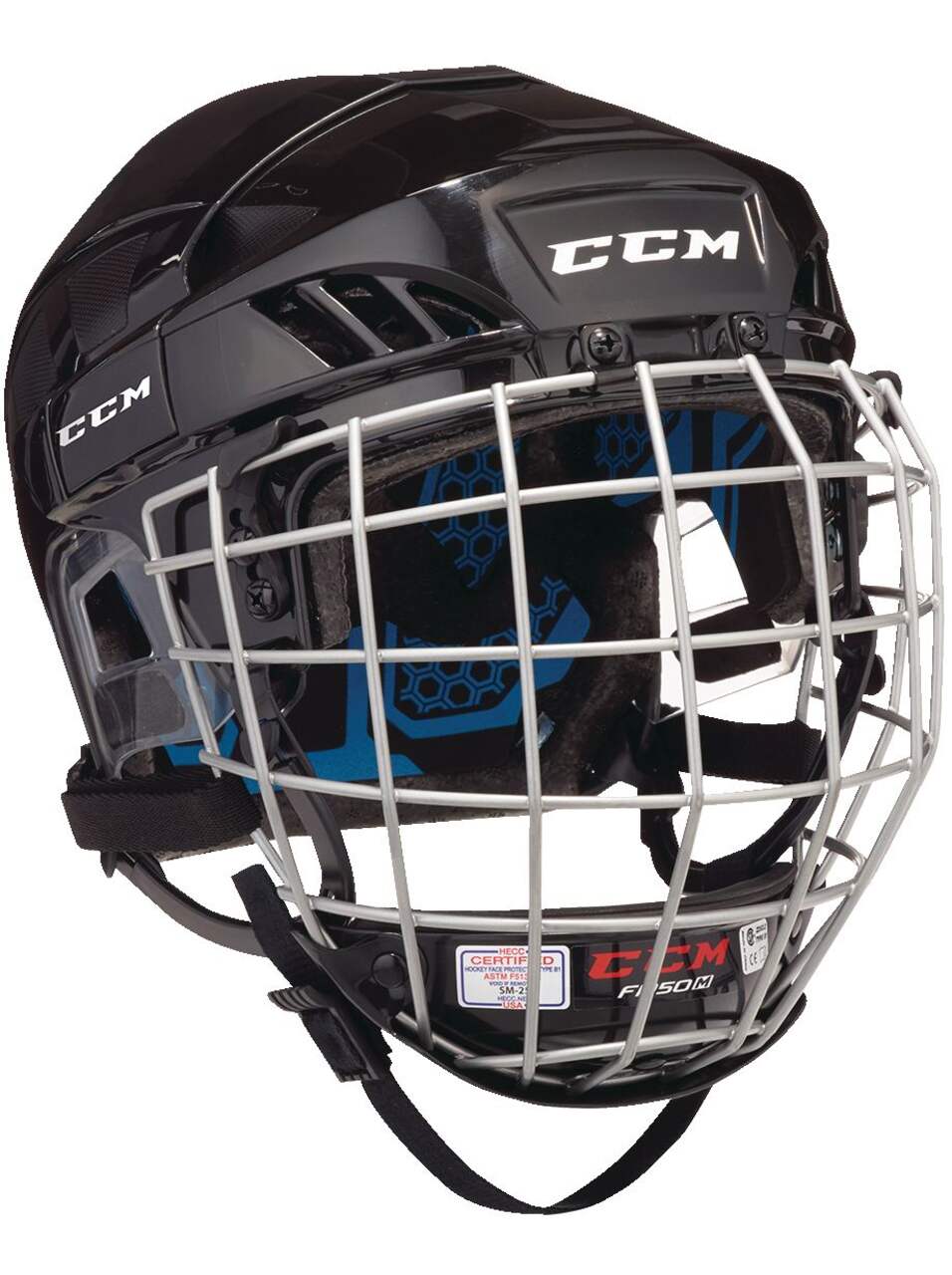 Casque de hockey CCM XT99, sénior ne requérant aucun outil pour  l'ajustement de l'avant vers l'arrière, noir