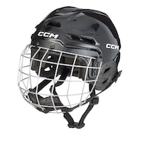 Ensemble de casque-masque de hockey multisport CCM, jeune, noir