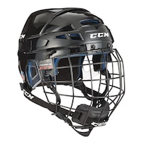 Ensemble de casque-masque de hockey CCM XT85, junior/sénior, noir, choix de tailles