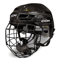 Ensemble de casque-masque de hockey CCM Tacks 120, junior/sénior, noir, choix de tailles