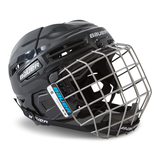 Bauer IMS 5.0 Hockey Helmet Combo, Junior/Senior, Black, Assorted Sizes Front_Three_Fourths_Angled_Right