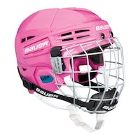 Casque/protège-visage de hockey Bauer Prodigy, jeune, rose