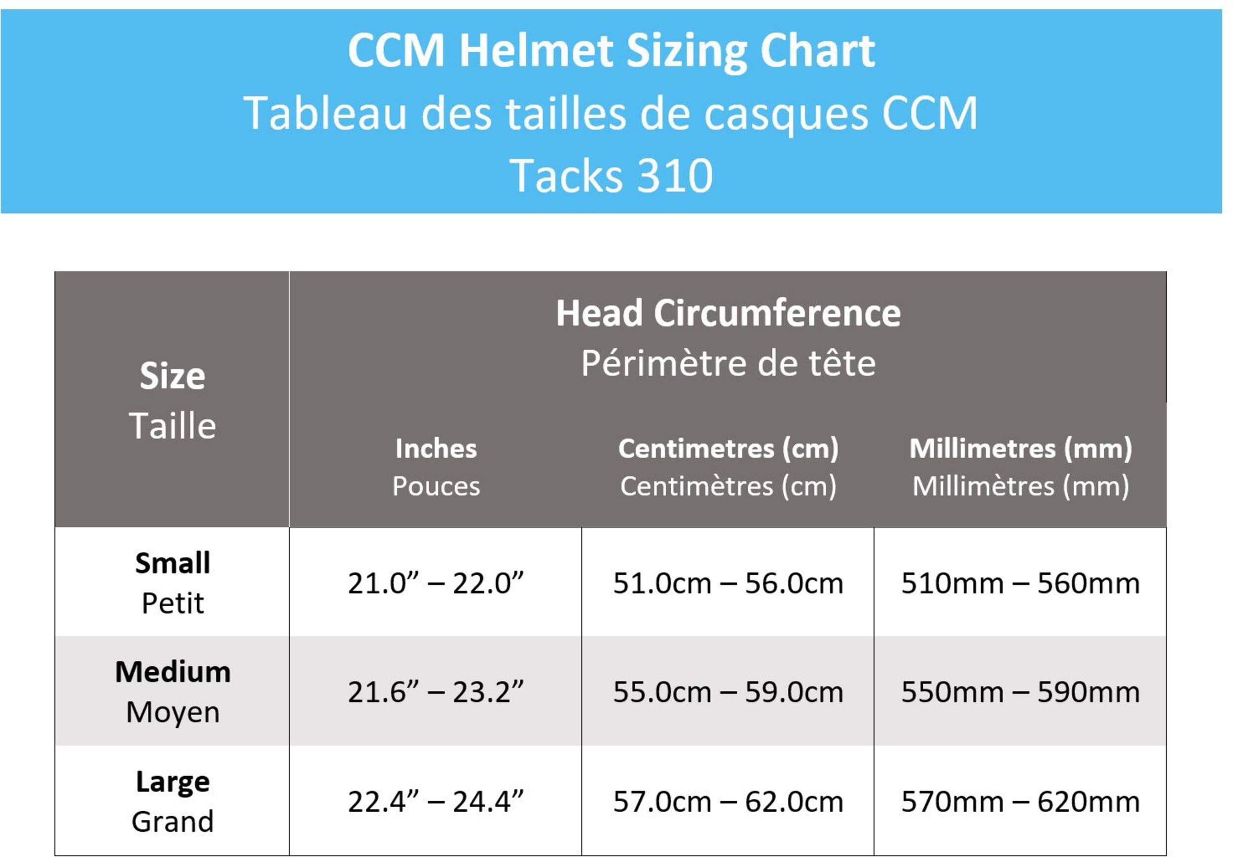 CCM Tacks 310 Hockey Helmet & Cage Combo, Junior/Senior, Black