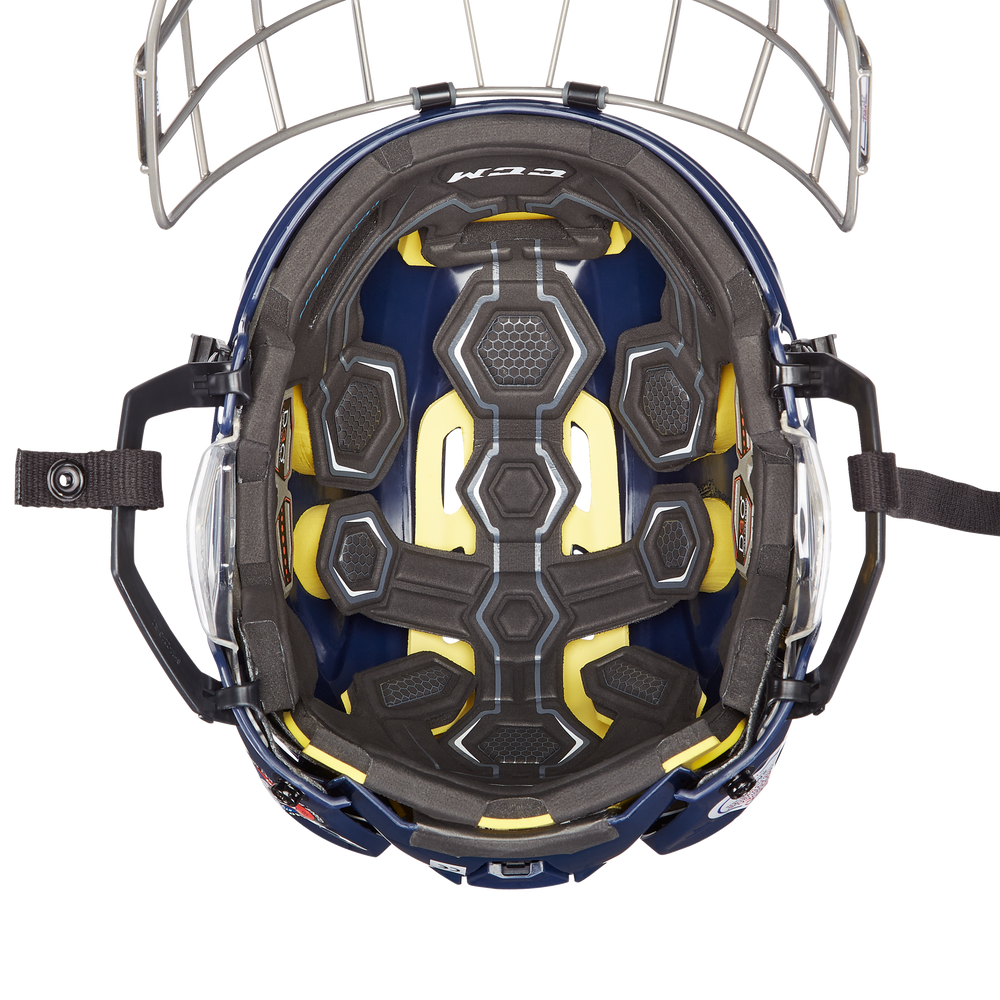 Ensemble de casque de hockey CCM Tacks 310, bleu marine Canadian Tire