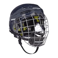 Warrior Alpha Pro Senior Hockey Helmet & Cage Combo, Navy